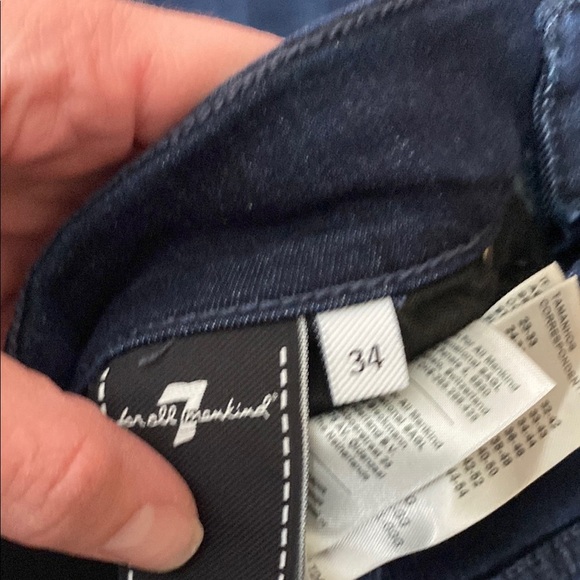 7 For All Mankind Blue Slim Jeans - Picture 7 of 11